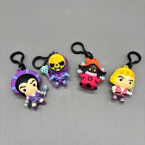 Masters of The Universe Bag Clip Keychain Lot MOTU Skeletor Evil Lyn Orko Adam